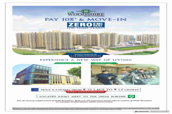 Book homes ranging from Rs. 75 lacs to 1.5 cr. at M3M Woodshire in Gurgaon